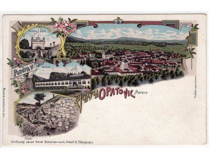 OPATOVICE, Morava. Litografie.
