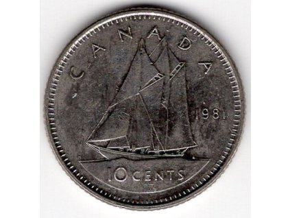 KANADA. 10 cents 1981. KM-77.2.
