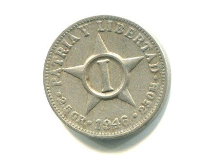 KUBA. 1 centavo 1946.