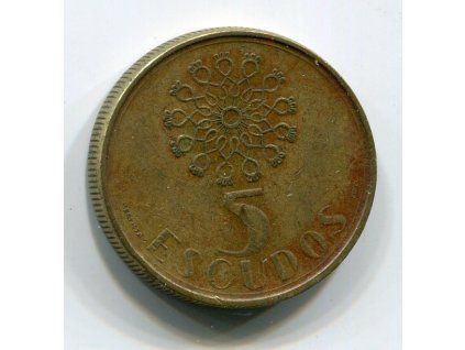 PORTUGALSKO. 5 escudos 1988.