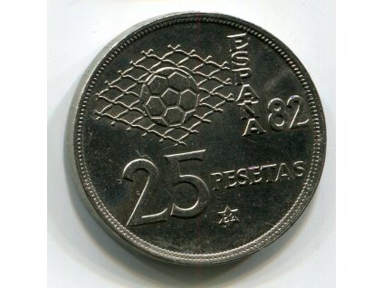 ŠPANĚLSKO. 25 Pesetas 1980/82.