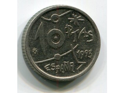ŠPANĚLSKO. 10 pesetas 1993.