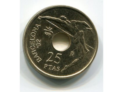 ŠPANĚLSKO. 25 pesetas 1991.
