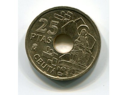ŠPANĚLSKO. 25 pesetas 1998.