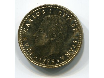 ŠPANĚLSKO. 1 peseta 1975/80. KM-806