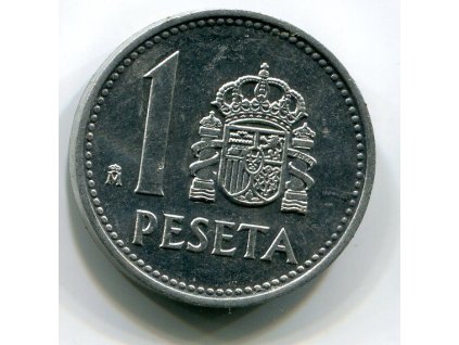 ŠPANĚLSKO. 1 peseta 1988.