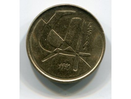 ŠPANĚLSKO. 5 pesetas 1990. KM-853