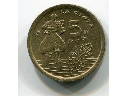 ŠPANĚLSKO. 5 pesetas 1996.