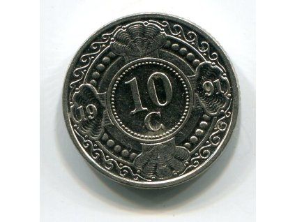 Nizozemské Antily. 10 cents 1991.