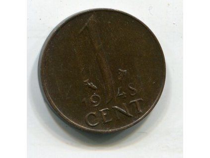 NIZOZEMÍ. 1 cent 1948. KM-175