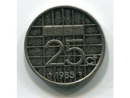 NIZOZEMÍ. 25 cents 1985.