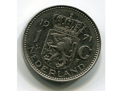 NIZOZEMÍ. 1 gulden 1971.
