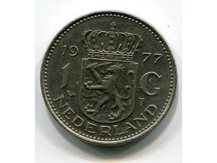 NIZOZEMÍ. 1 gulden 1977.