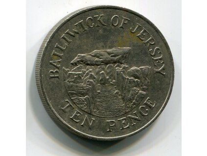 JERSEY. 10 pence 1987.