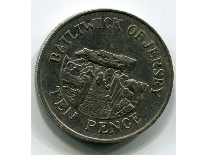 JERSEY. 10 pence 1989.