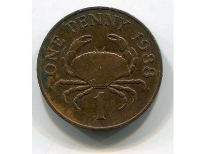 GUERNSEY. 1 penny 1988.