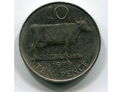 GUERNSEY. 10 pence 1979. KM-30