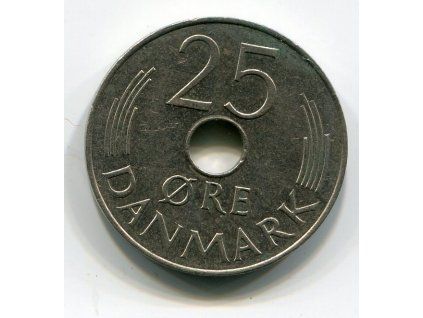 DÁNSKO. 25 öre 1985. KM-861.3