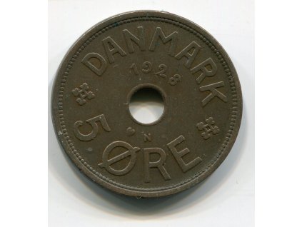 DÁNSKO. 5 öre 1928. KM-828.2