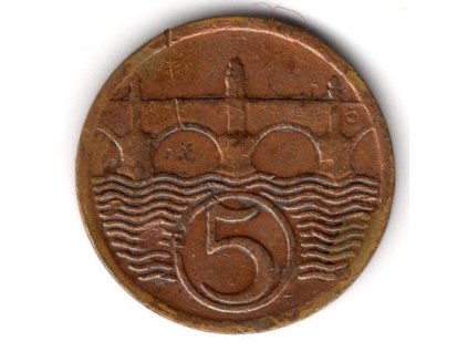 ČESKOSLOVENSKO. 5 haléřů 1923.