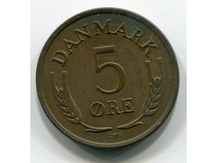 DÁNSKO. 5 öre 1967. KM-848.1