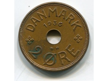 DÁNSKO. 2 öre 1936.