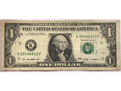 USA. 1 dollar 2009 K.