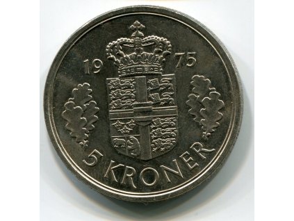DÁNSKO. 5 kroner 1975.