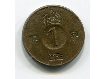 ŠVÉDSKO. 1 öre 1957.