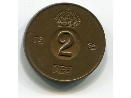 ŠVÉDSKO. 2 öre 1964.