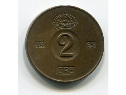 ŠVÉDSKO. 2 öre 1965.