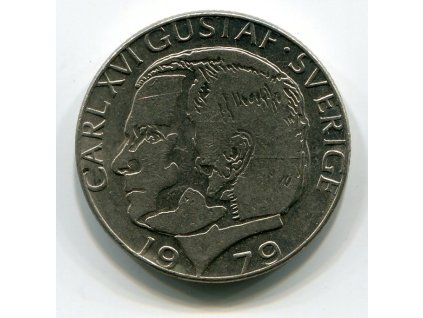 ŠVÉDSKO. 1 krona 1979.