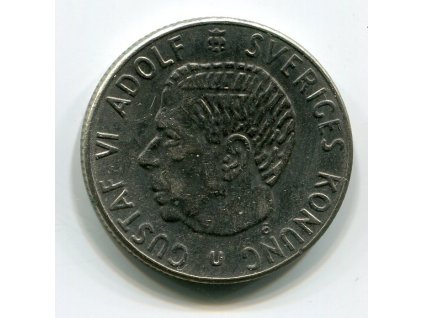 ŠVÉDSKO. 1 krona 1969.