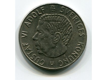 ŠVÉDSKO. 1 krona 1970.