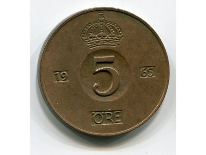 ŠVÉDSKO. 5 öre 1965. KM-822
