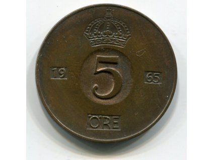 ŠVÉDSKO. 5 öre 1965. KM-822