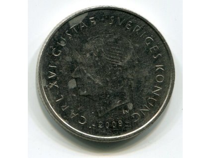 ŠVÉDSKO. 1 krona 2009.