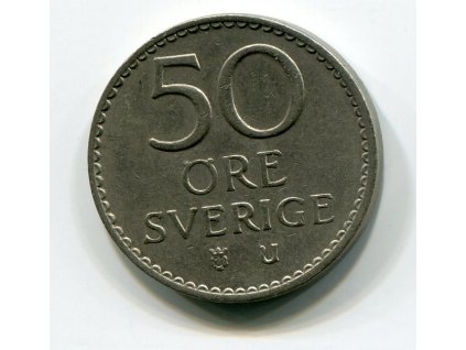 ŠVÉDSKO. 50 öre 1966.