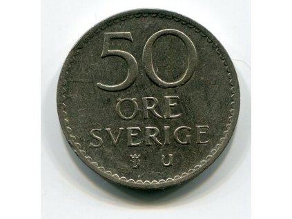 ŠVÉDSKO. 50 öre 1969. KM-837