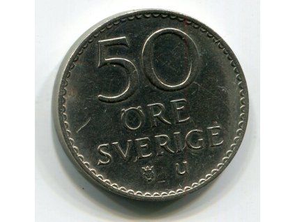 ŠVÉDSKO. 50 öre 1973. KM-837