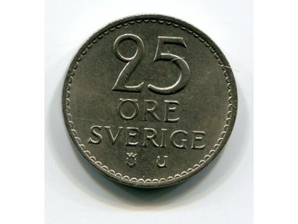 ŠVÉDSKO. 25 öre 1967.