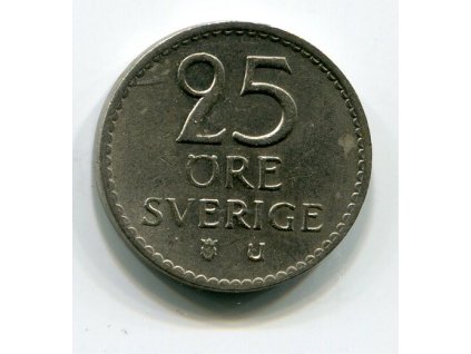 ŠVÉDSKO. 25 öre 1968.