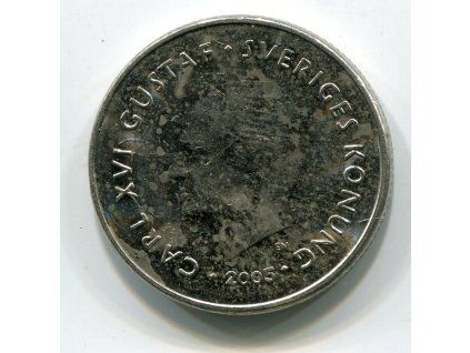 ŠVÉDSKO. 1 krona 2005.