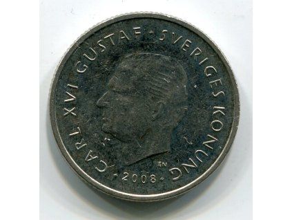 ŠVÉDSKO. 1 krona 2008. KM-894