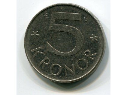 ŠVÉDSKO. 5 kronor 1982. KM-853