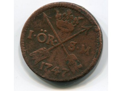 ŠVÉDSKO. 1 öre 1747.