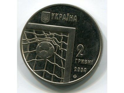 UKRAJINA. 2 grivni 2004. Mistrovství světa ve fotbale.
