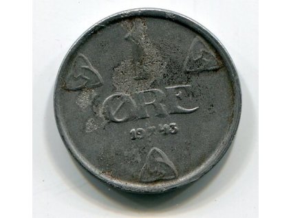 NORSKO. 1 öre 1943.