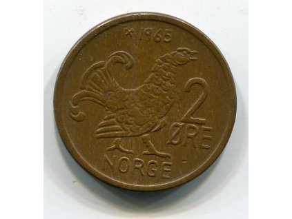 NORSKO. 2 öre 1965.