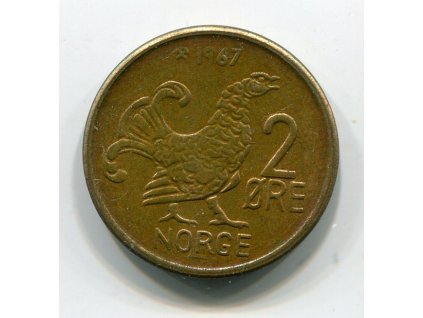 NORSKO. 2 öre 1967.